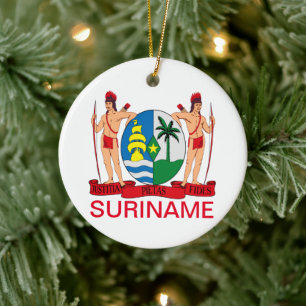 Wappen von Suriname Keramik Ornament