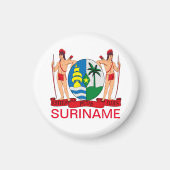 Wappen von Suriname Magnet (Vorne)