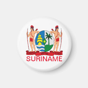 Wappen von Suriname Magnet