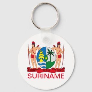 Wappen von Suriname Schlüsselanhänger