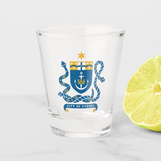 Wappen von Sydney, Australien Schnapsglas (Vorderseite)