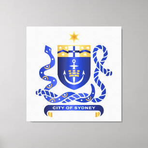 Wappen von Sydney Leinwanddruck