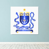 Wappen von Sydney Leinwanddruck (Insitu (Holzboden))