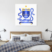 Wappen von Sydney Leinwanddruck (Insitu (Schlafzimmer))