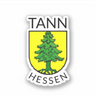 Wappen von Tann, Hessen (Deutschland) Aufkleber