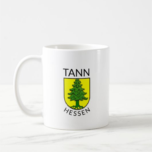 Wappen von Tann, Hessen (Deutschland) Kaffeetasse (Links)