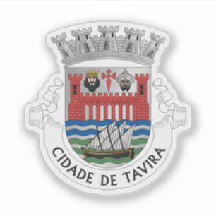 Wappen von Tavira, Portugal Aufkleber