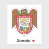 Wappen von Tijuana, Mexiko Aufkleber (Blatt)