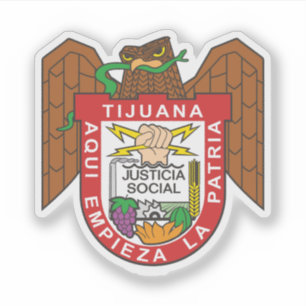 Wappen von Tijuana, Mexiko Aufkleber