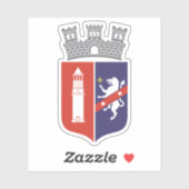 Wappen von Tirana, Albanien Aufkleber (Blatt)