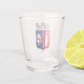 Wappen von Tirana, Albanien Schnapsglas (Rückseite)