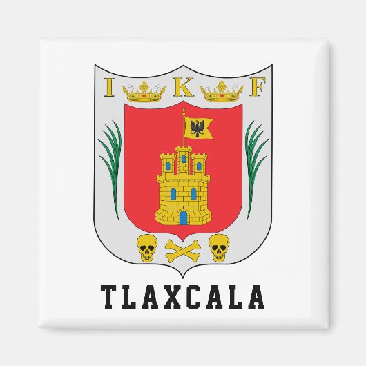 Wappen von Tlaxcala, Mexiko Magnet (Vorne)