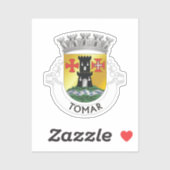Wappen von Tomar, Portugal Aufkleber (Blatt)