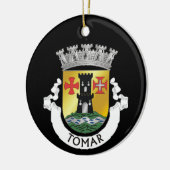 Wappen von Tomar, Portugal Keramik Ornament (Links)