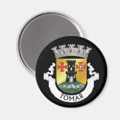 Wappen von Tomar, PORTUGAL Magnet (Vorderseite/Rückseite)