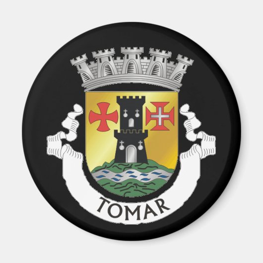 Wappen von Tomar, PORTUGAL Magnet (Vorne)