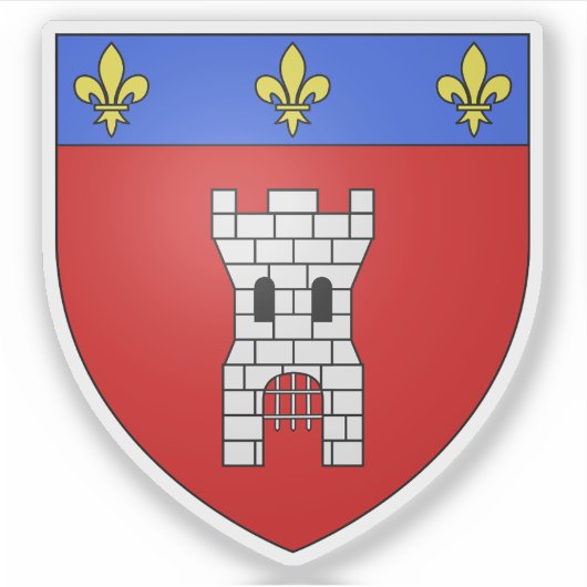 Wappen von Tournai, Belgien Aufkleber (Vorderseite)