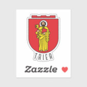 Wappen von Trier, Deutschland Aufkleber (Blatt)