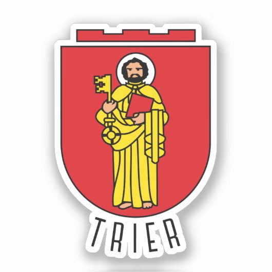 Wappen von Trier, Deutschland Aufkleber (Vorderseite)