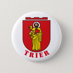 Wappen von Trier, Deutschland Button
