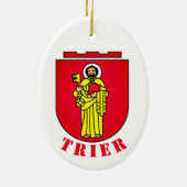 Wappen von Trier, Deutschland Keramik Ornament (Hinten)