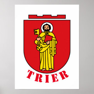 Wappen von Trier, Deutschland Poster