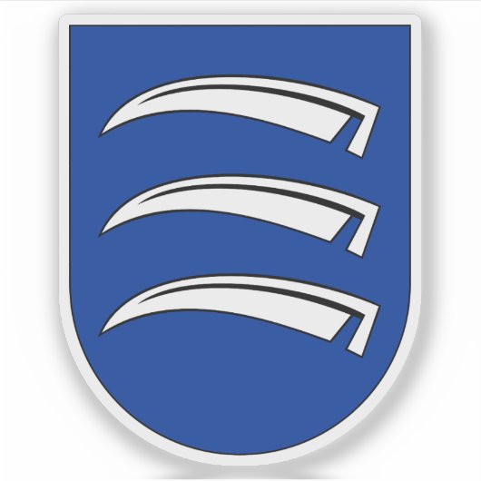 Wappen von Triesen, Liechtenstein Aufkleber (Vorderseite)