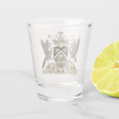 Wappen von Trinidad und Tobago Schnapsglas (Rückseite)
