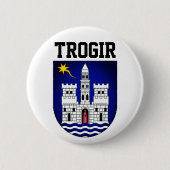 Wappen von Trogir, Kroatien Button (Vorderseite)