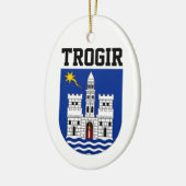 Wappen von Trogir, Kroatien Keramik Ornament (Links)