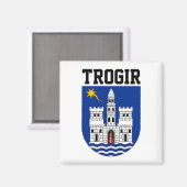Wappen von Trogir, Kroatien Magnet (Vorderseite/Rückseite)