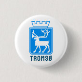Wappen von Tromsø, NORWEGEN Button (Vorderseite)