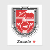 Wappen von Tsaghkadzor, Republik Armenien Aufkleber (Blatt)