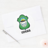 Wappen von Ushuaia - Argentinien Runder Aufkleber (Umschlag)