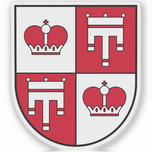 Wappen von Vaduz, Liechtenstein Aufkleber (Vorderseite)