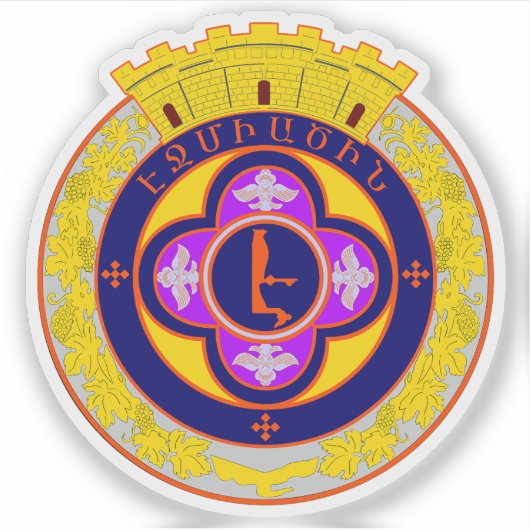 Wappen von VagharShapat, Republik Armenien Aufkleber (Vorderseite)