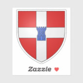 Wappen von Valence, Drôme Aufkleber (Blatt)