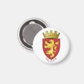 Wappen von Valletta, MALTA Magnet (Vorderseite/Rückseite)