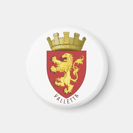 Wappen von Valletta, MALTA Magnet (Vorne)