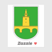 Wappen von Valpovo, Kroatien Aufkleber (Blatt)