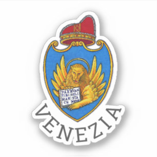 Wappen von Venedig, Italien Aufkleber