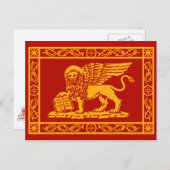 Wappen von Venedig Postkarte (Vorne/Hinten)