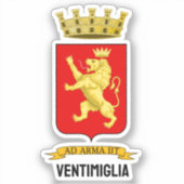Wappen von Ventimiglia Aufkleber (Vorderseite)
