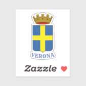 Wappen von Verona, Italien Aufkleber (Blatt)