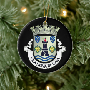 Wappen von Vila Nova de Gaia, Portugal Keramik Ornament