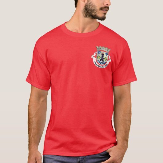 Wappen von Vila Nova de Gaia, Portugal T-Shirt (Vorderseite)