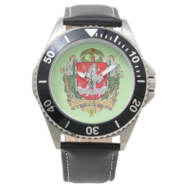 Wappen von Vilnius, Litauen Armbanduhr (Vorderseite)