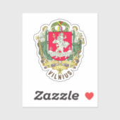 Wappen von Vilnius - LITAUEN Aufkleber (Blatt)