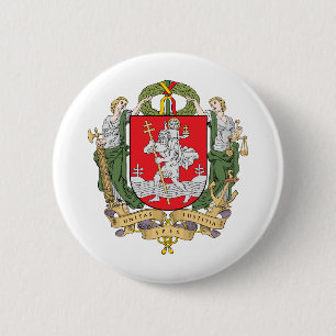 Wappen von Vilnius, Litauen Button
