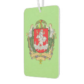 Wappen von Vilnius, Litauen Gepäckmarke Autolufterfrischer (Links)